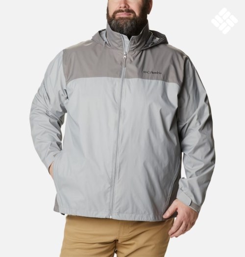 Men's Columbia Glennaker Lake Rain Jackets Grey | Plus Size CA-Y04C6